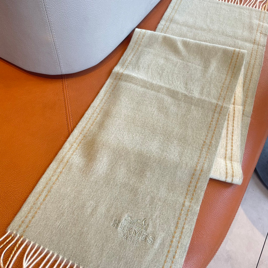 SCARF 180CM BEIGE CASHMERE