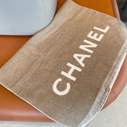 CC Scarf 200 CM In Brown Mix White Cashmere  422792