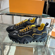 LV Rush Sneaker 40mm Black Yellow Cowhide