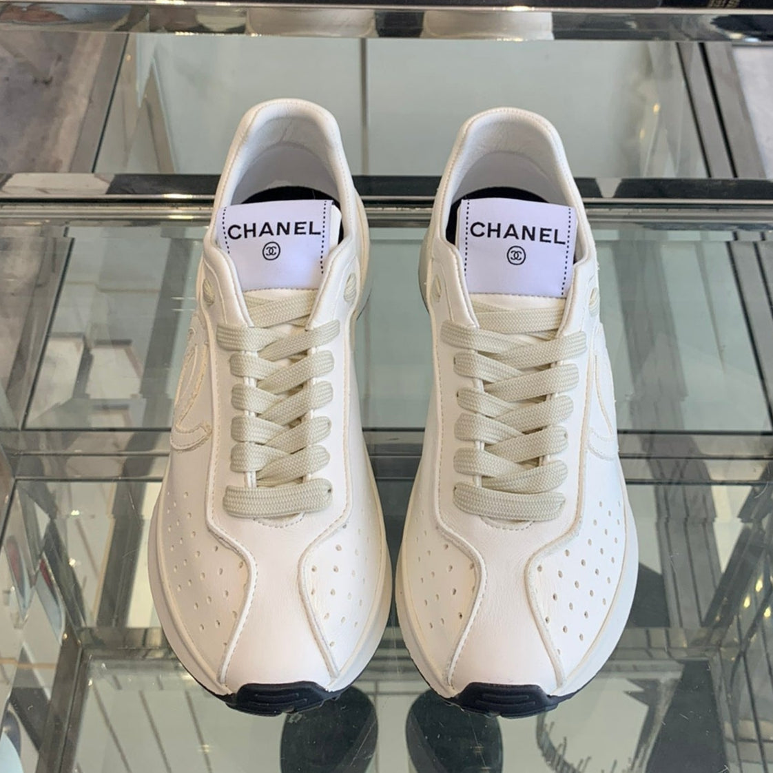 CC Sneaker White Cowhide 204110