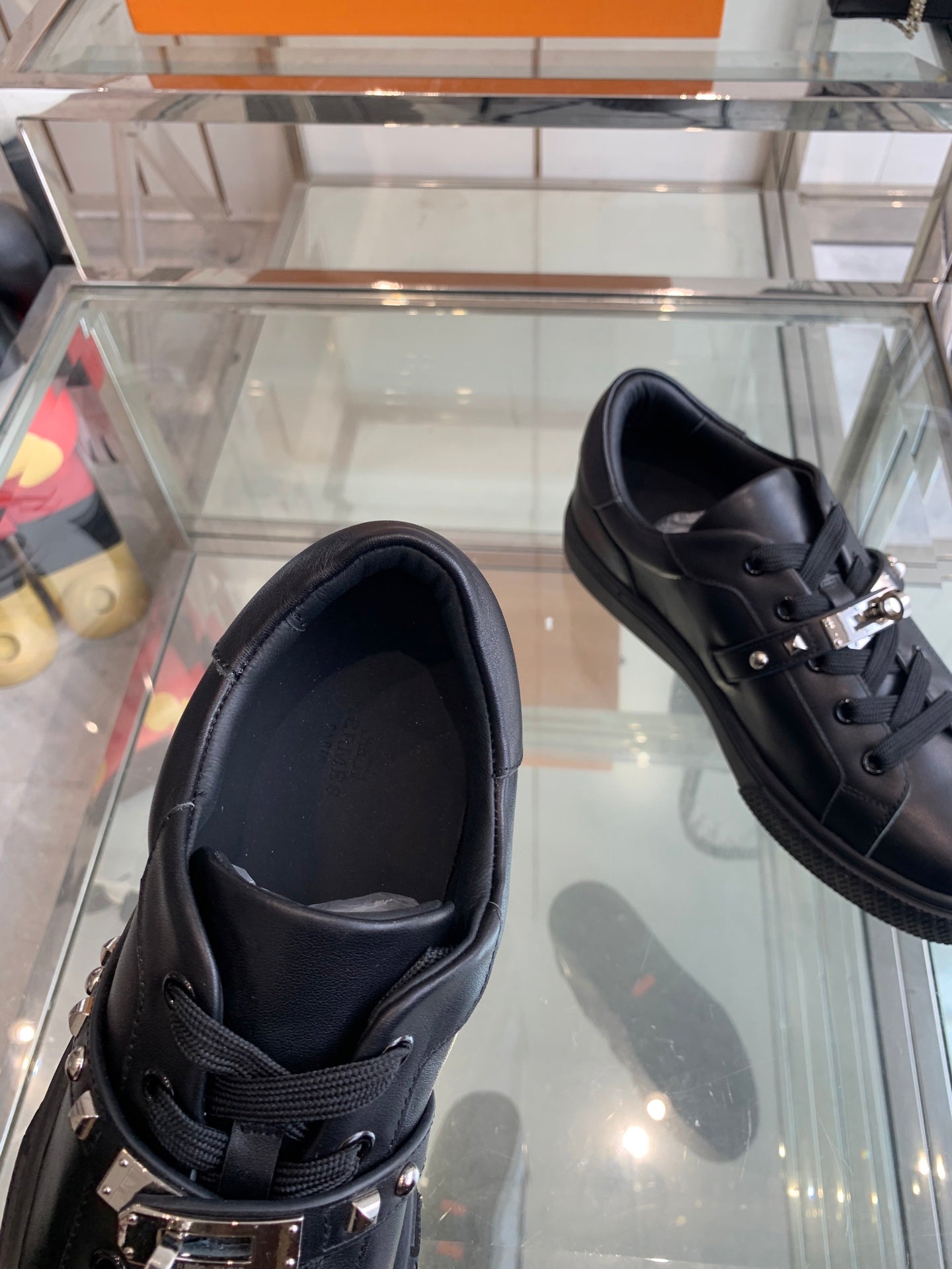 HM Day Sneaker Glossy Black Calfskin 291819