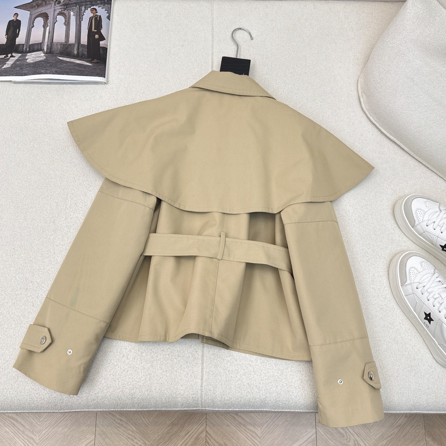 CD 25 Two-piece Windbreaker Jacket Beige Cotton Polyester 588806