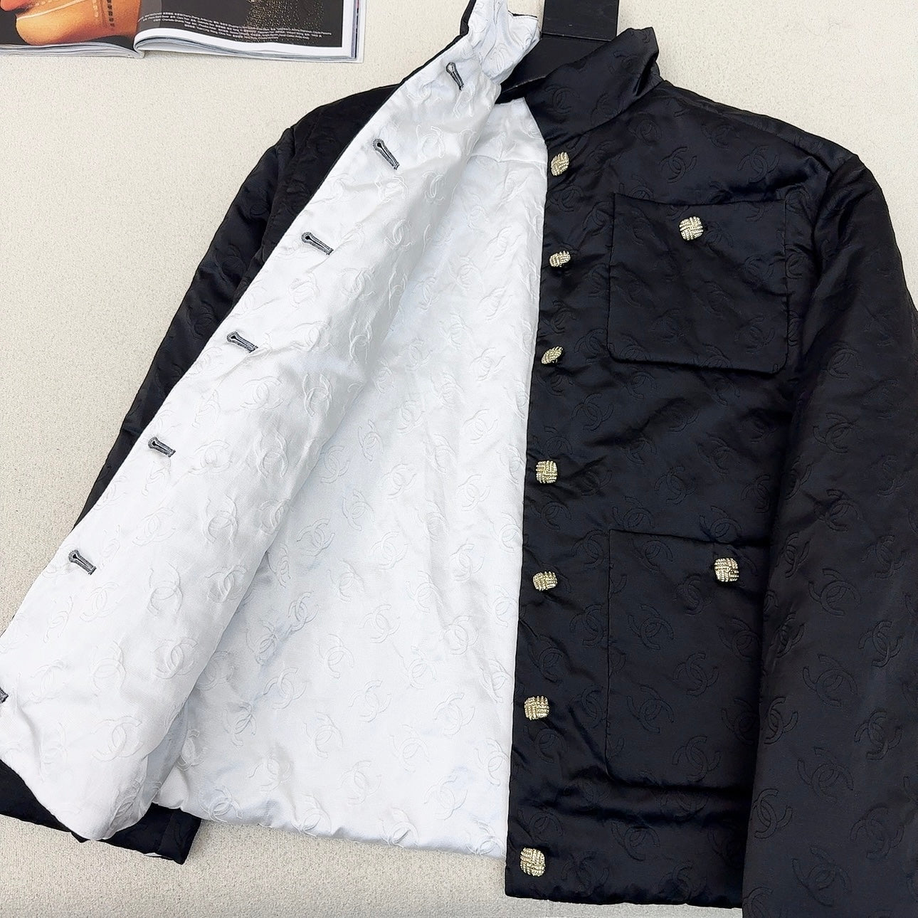 CC 25 Quilted Jacket Black Cotton 295703