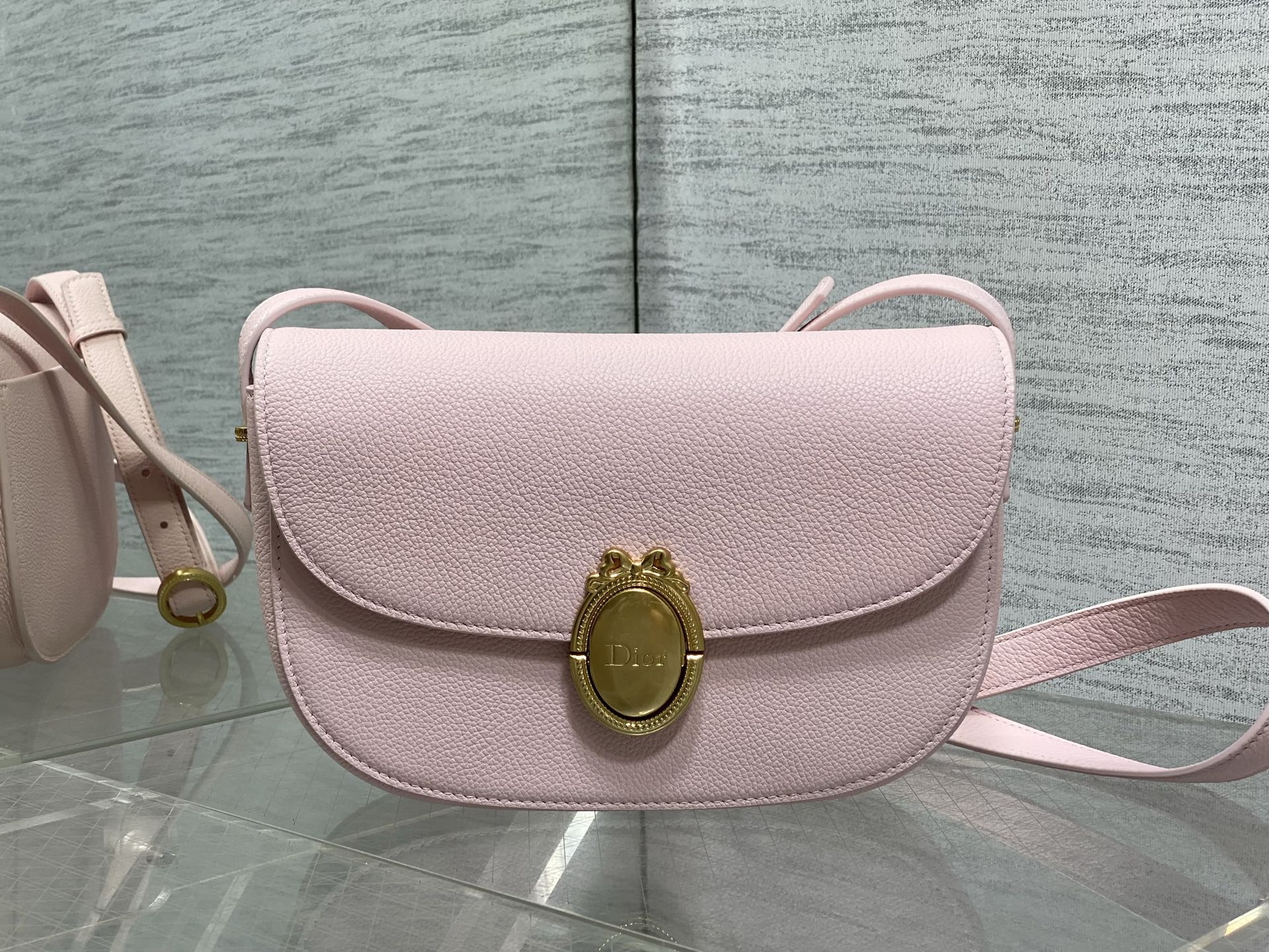 Dior 2026 Médaillon Flap Bag 23cm Grained Calfskin