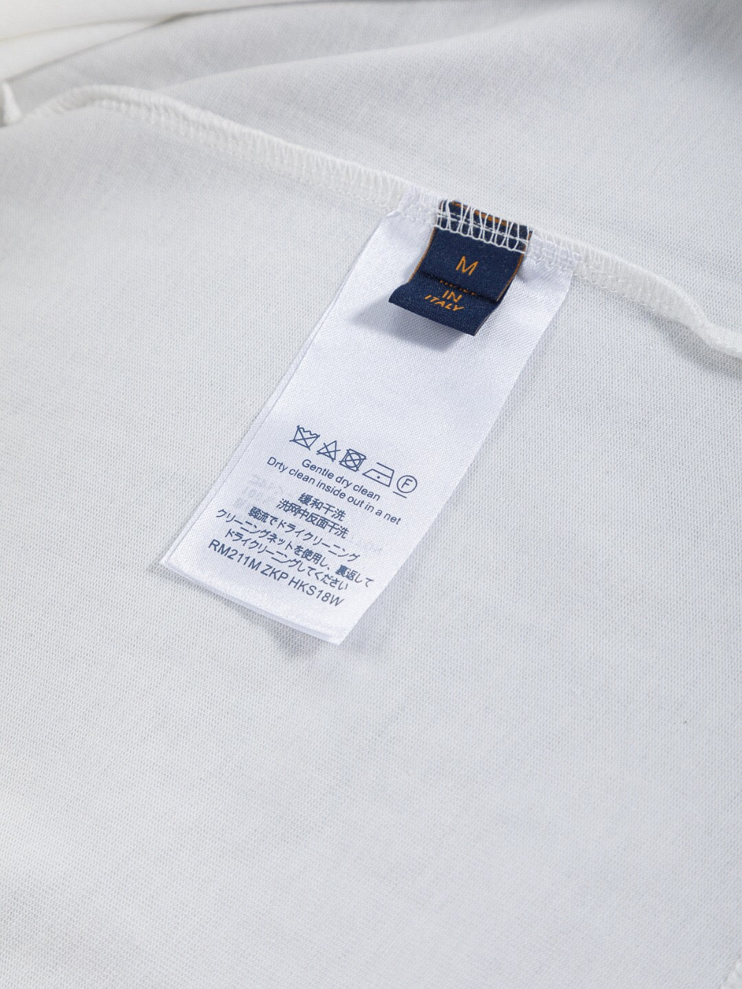 LV 26A Short-Sleeve T-Shirt White Multicolor Cotton 405639