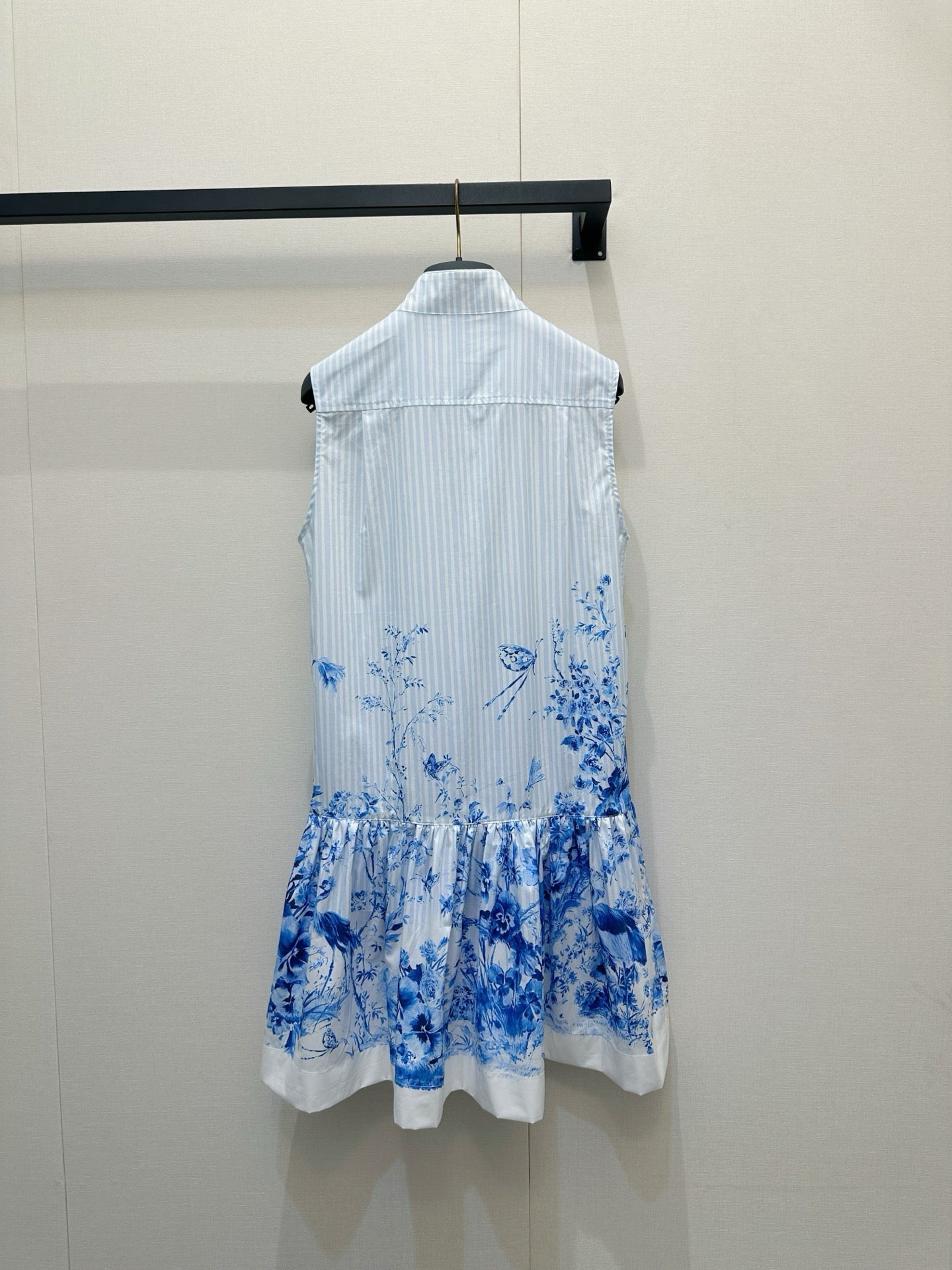 Dior 2026 Vest Dress White Blue Cotton 408001