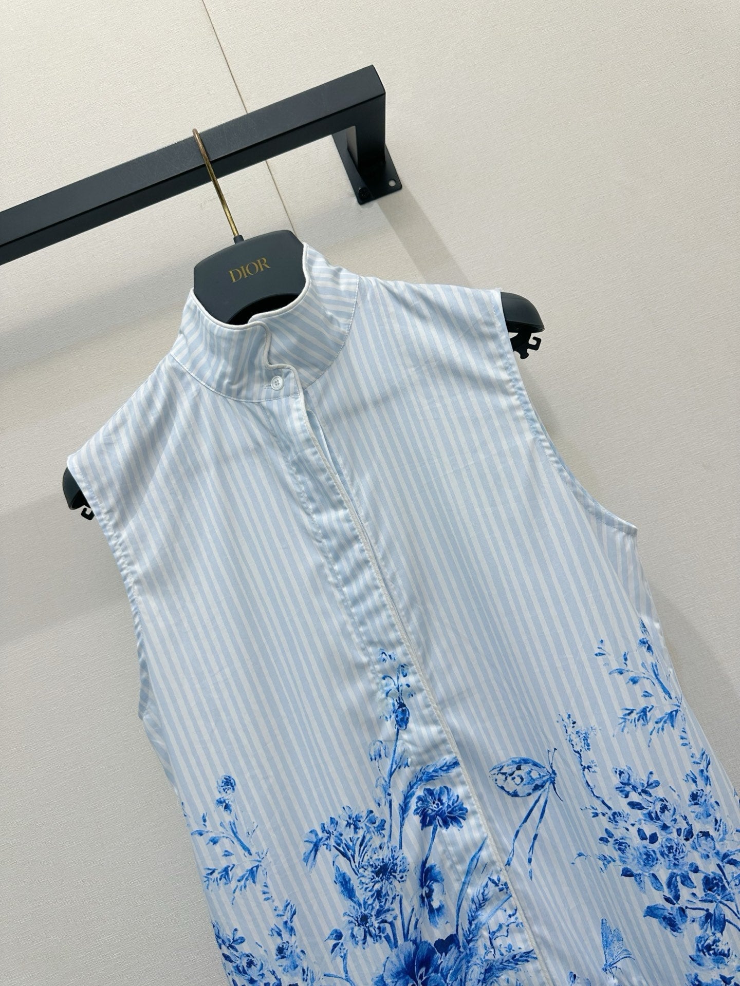 Dior 2026 Vest Dress White Blue Cotton 408001