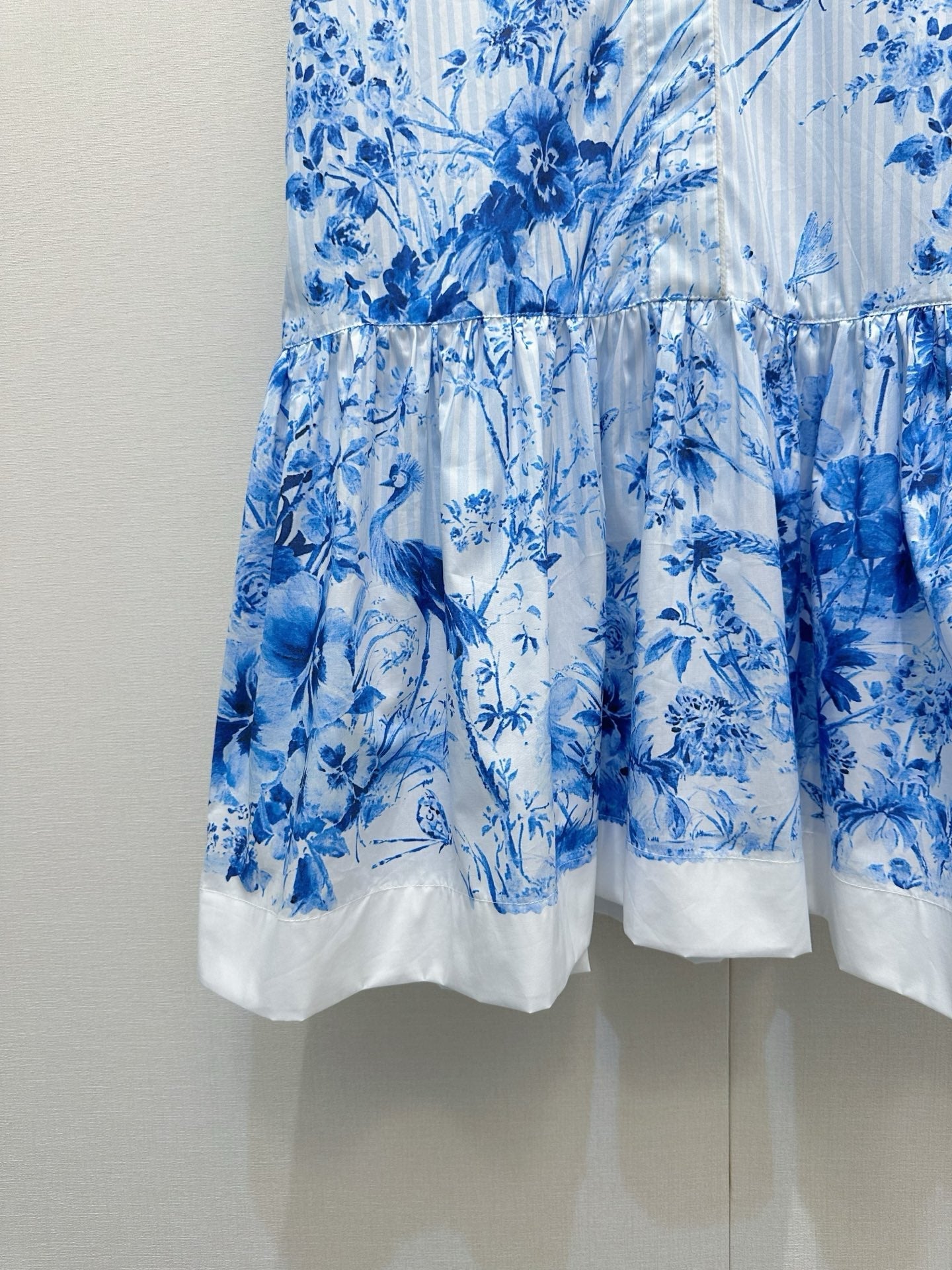 Dior 2026 Vest Dress White Blue Cotton 408001