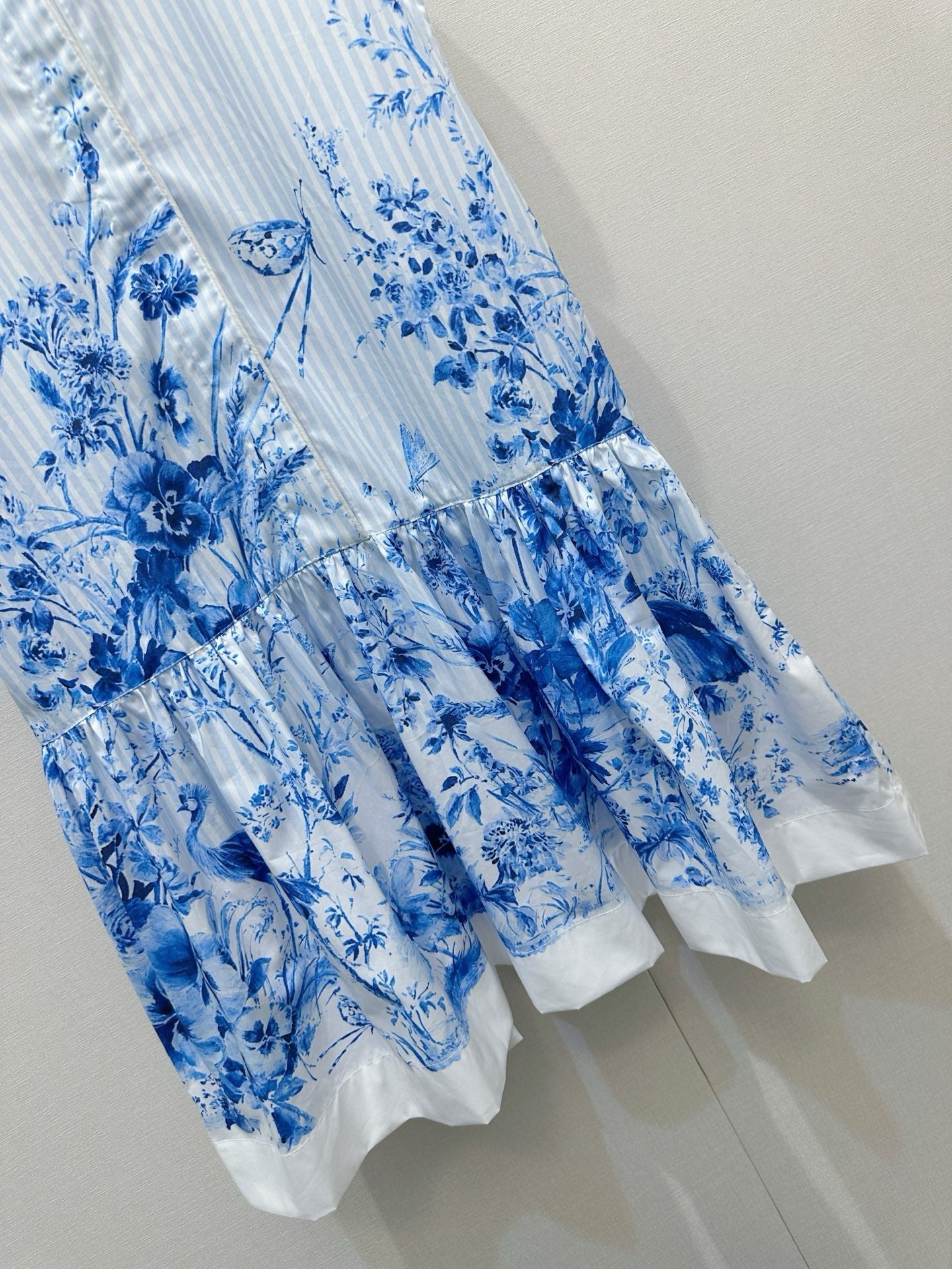 Dior 2026 Vest Dress White Blue Cotton 408001