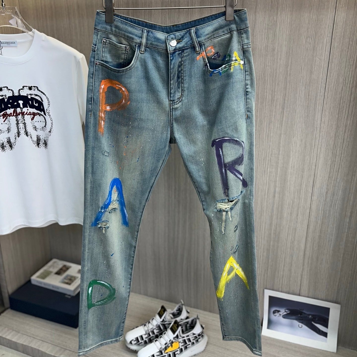 PRA 2026 Men's Jeans Light Blue Denim 843266