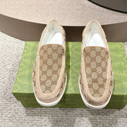 GG Men's 25 Original GG Loafer Brown Canvas 592172