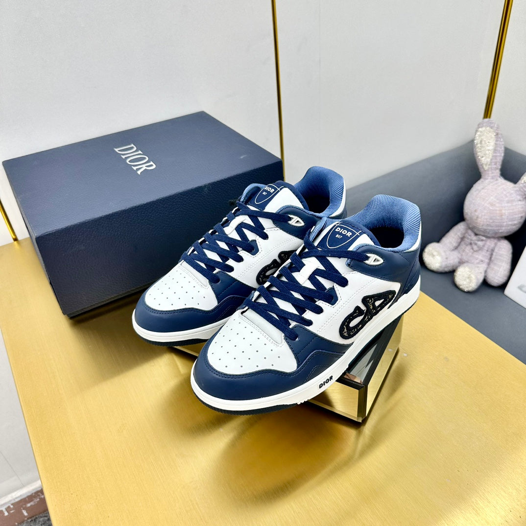 CD B57 Mid-Top Sneaker In Deep Blue Calfskin  993828