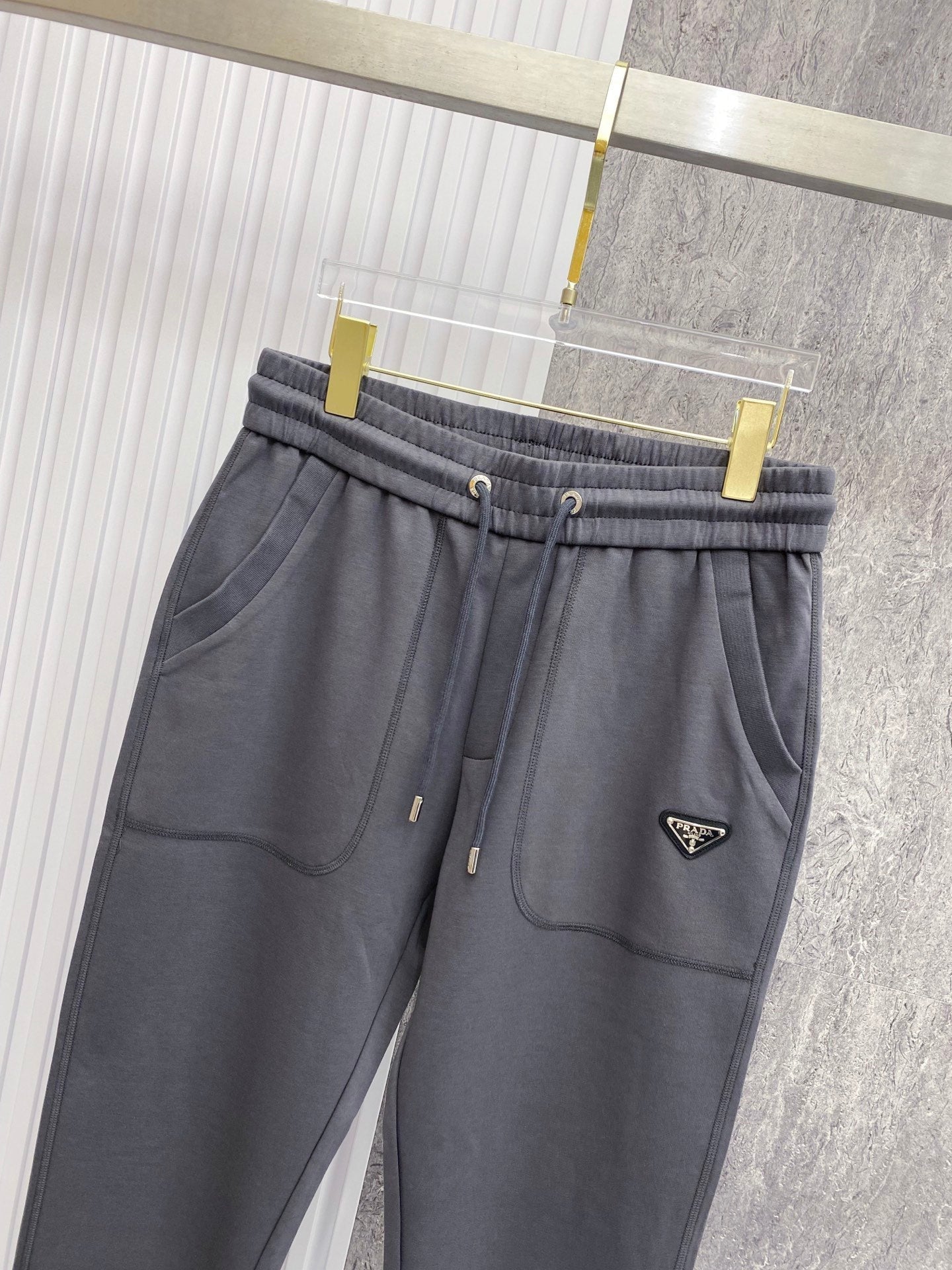 PRA 2026 Men's Casual Pants Gray Fabric 842902