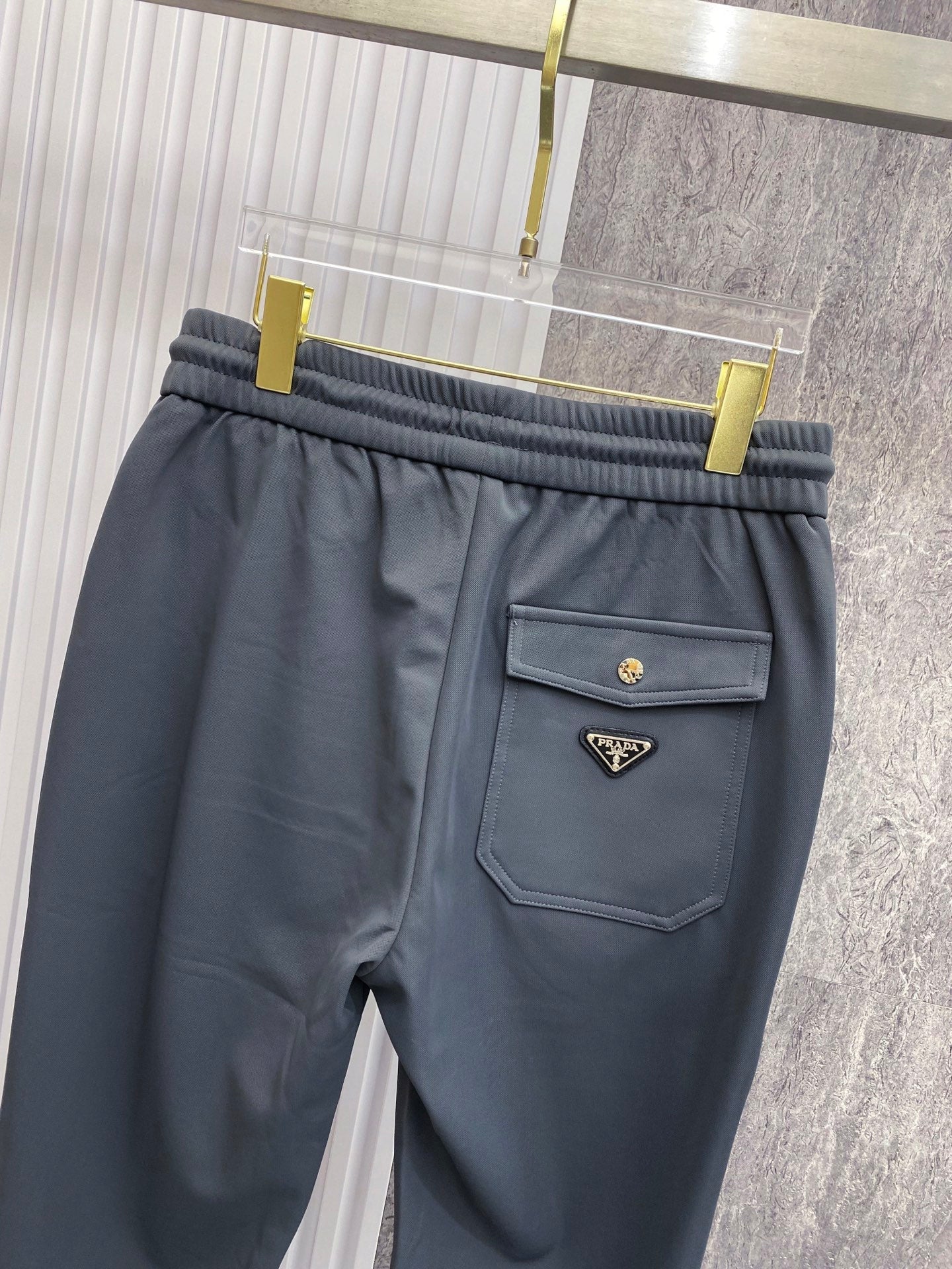 PRA 2026 Men's Casual Pants Dark Gray Red Fabric 842906