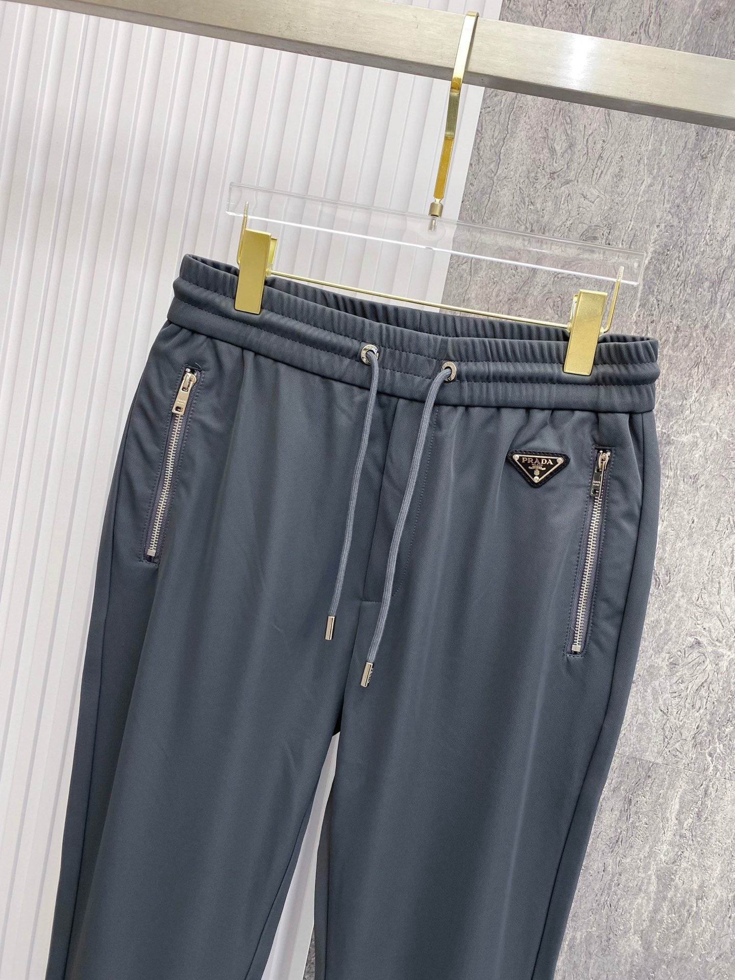PRA 2026 Men's Casual Pants Dark Gray Red Fabric 842906