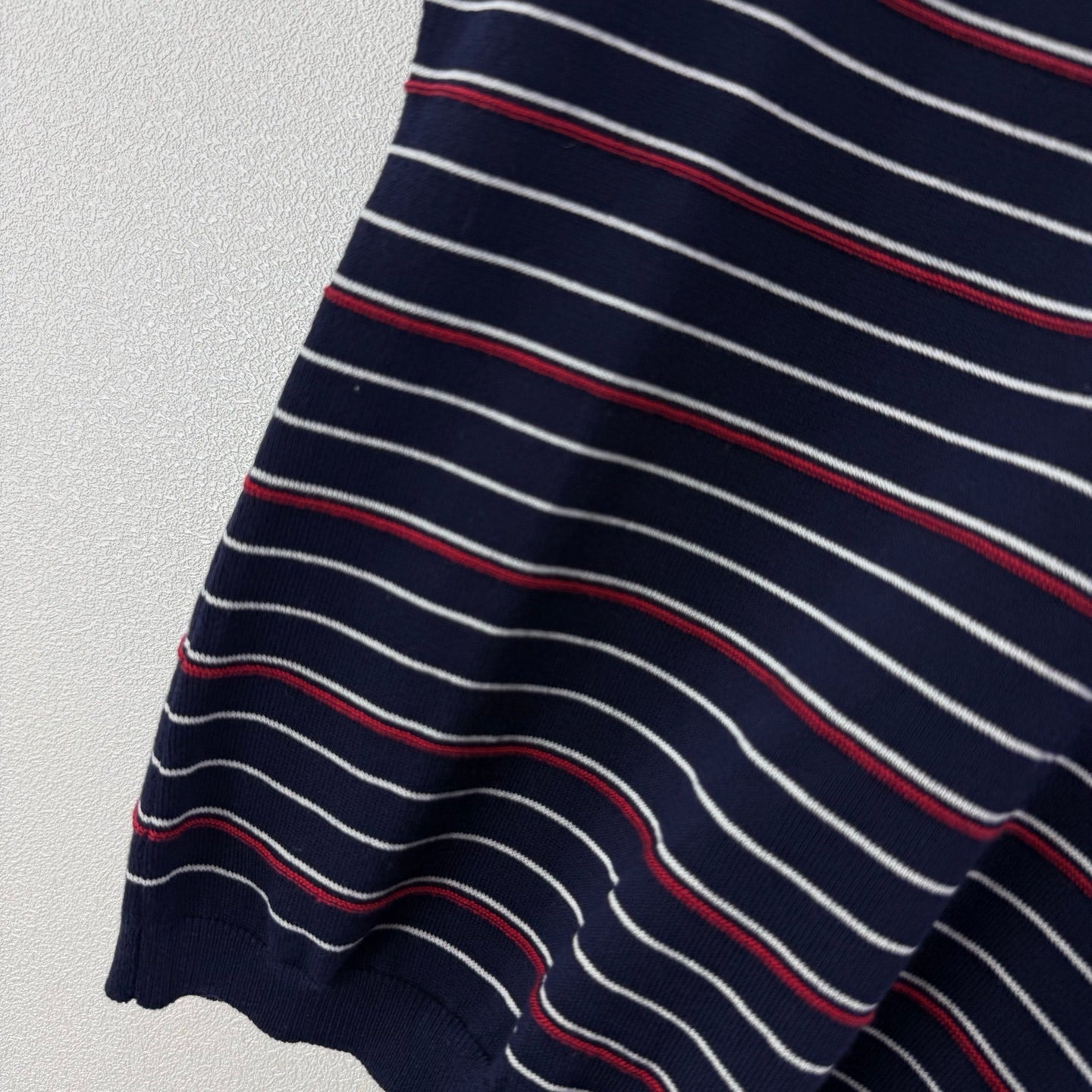Miumiu 2026 Striped Collared Vest Tencel 395603