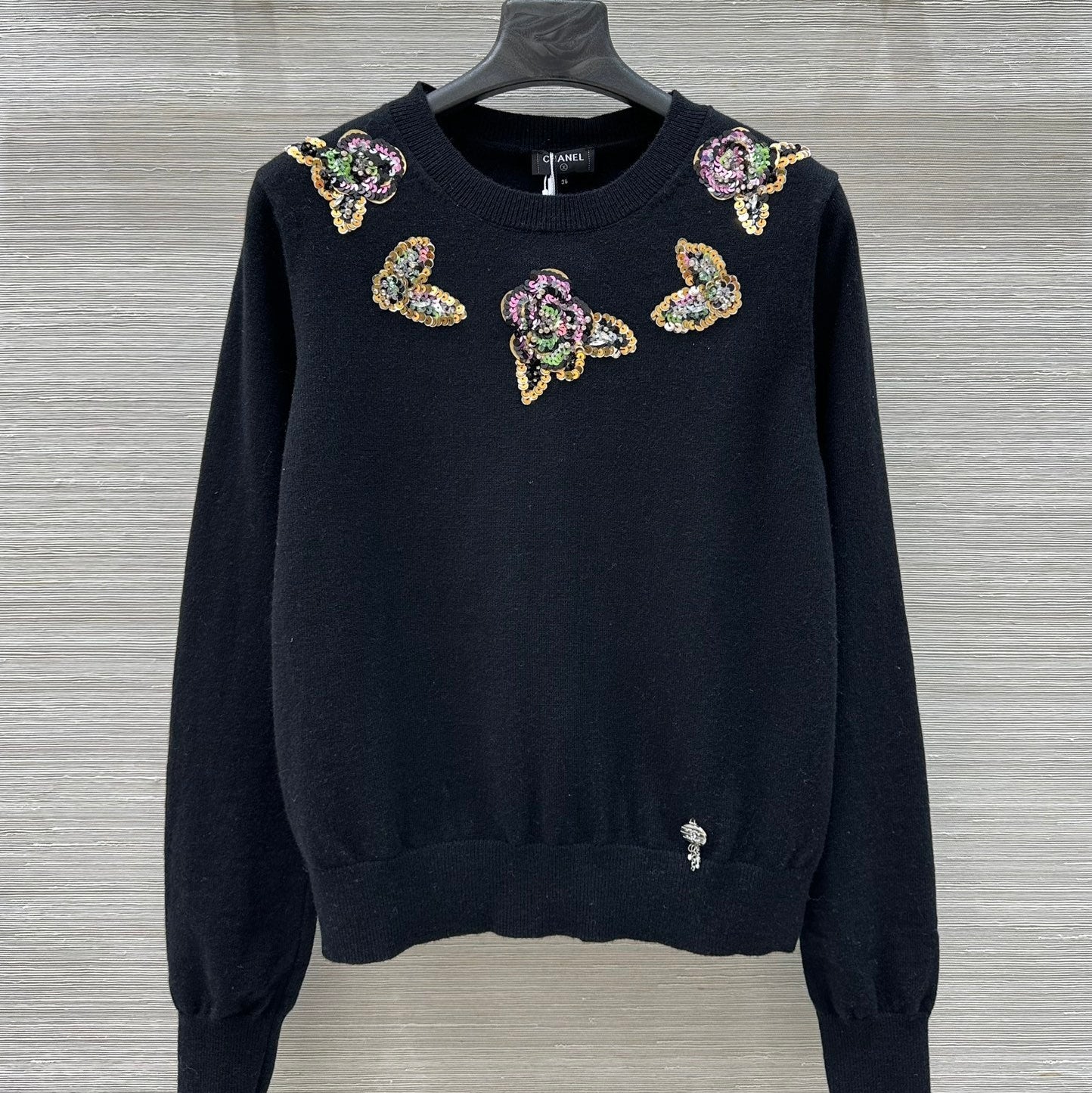CC 25 Crewneck Sweate Black Cachemire