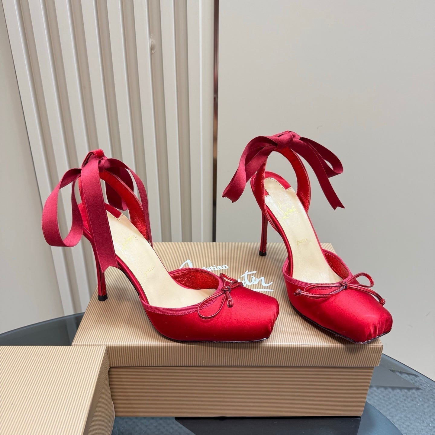 Christian Louboutin 2025 Cassia Lace Up Silk