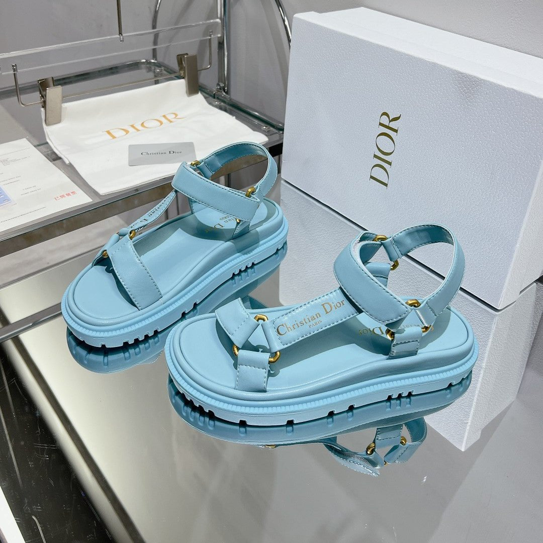 CD D-Wave Sandal In Could Blue Cowhide 100749