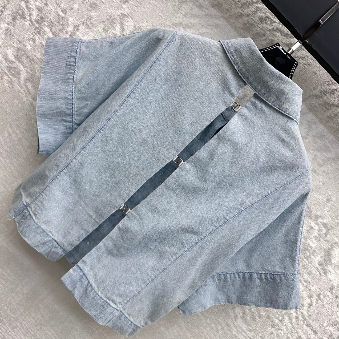 Chanel 2026 Demin Shirt Light Blue Cotton 636015