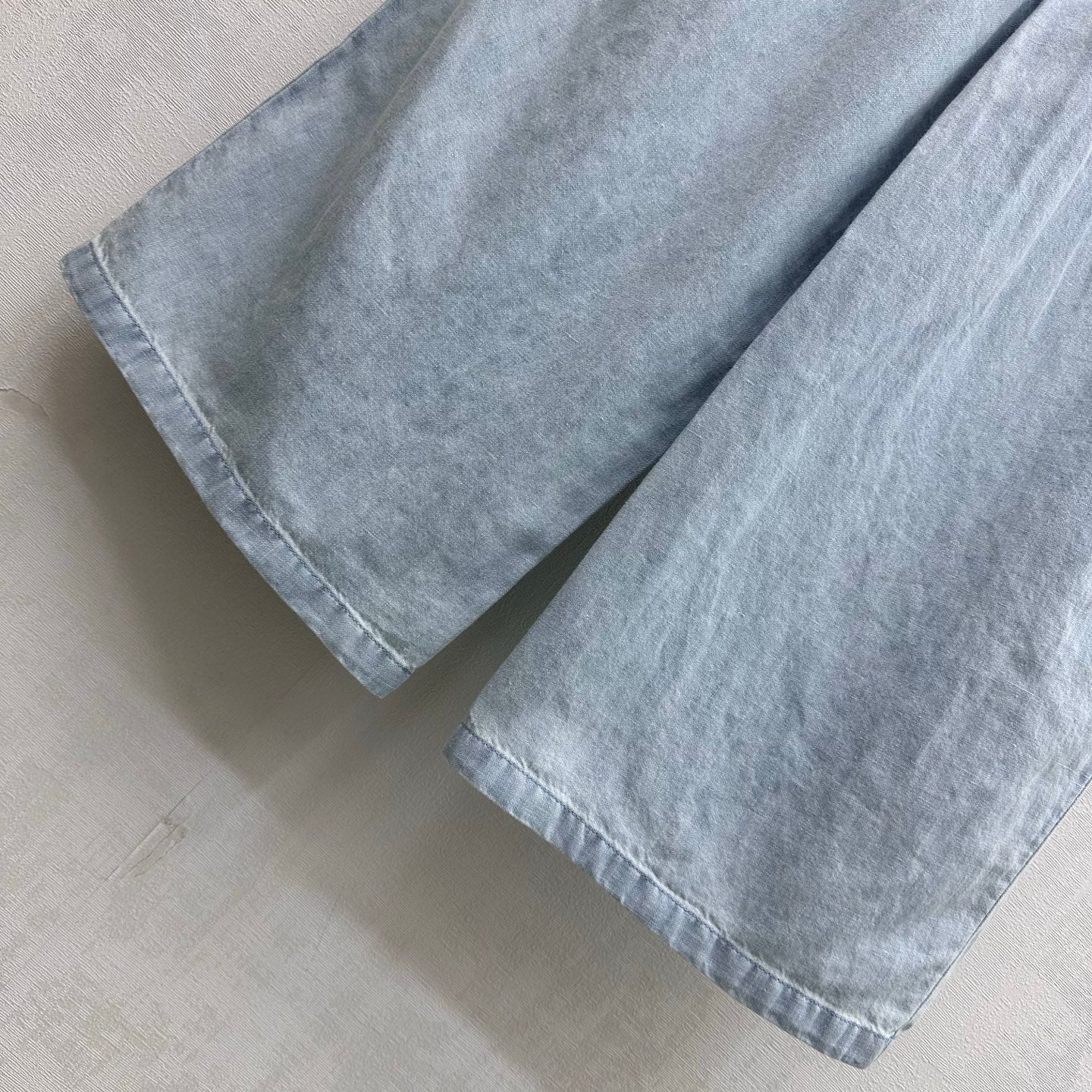Chanel 2026 Wide-Leg Jeans Light Blue Cotton 636014