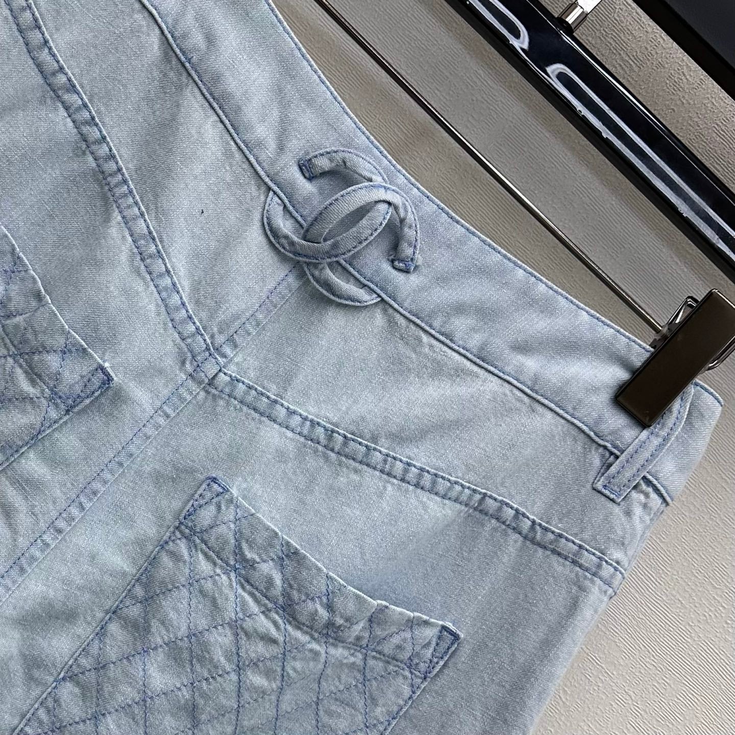 Chanel 2026 Short Demin Light Blue Cotton 636018