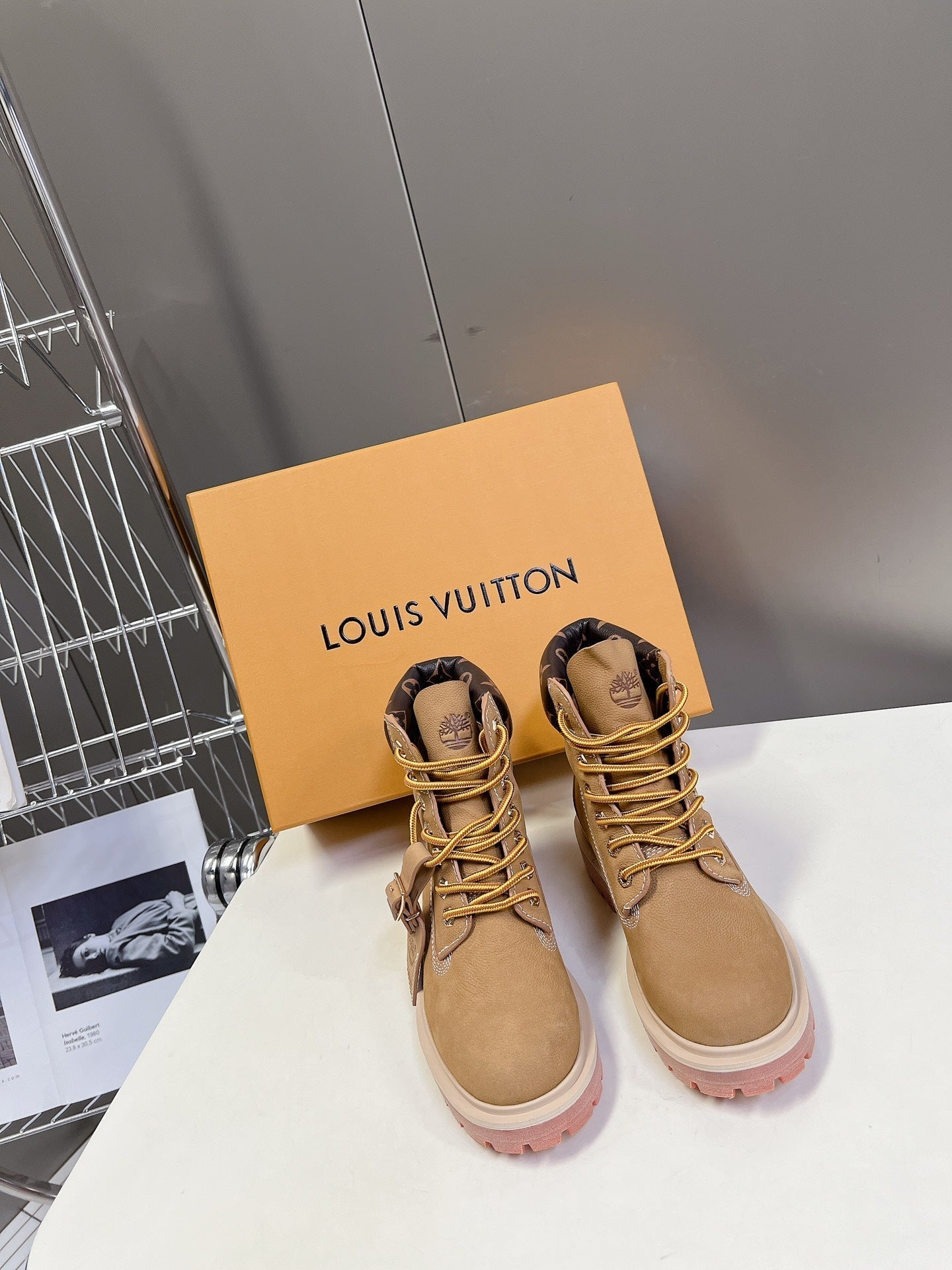 LV x Timberland Ankle Boot Brown Cowhide