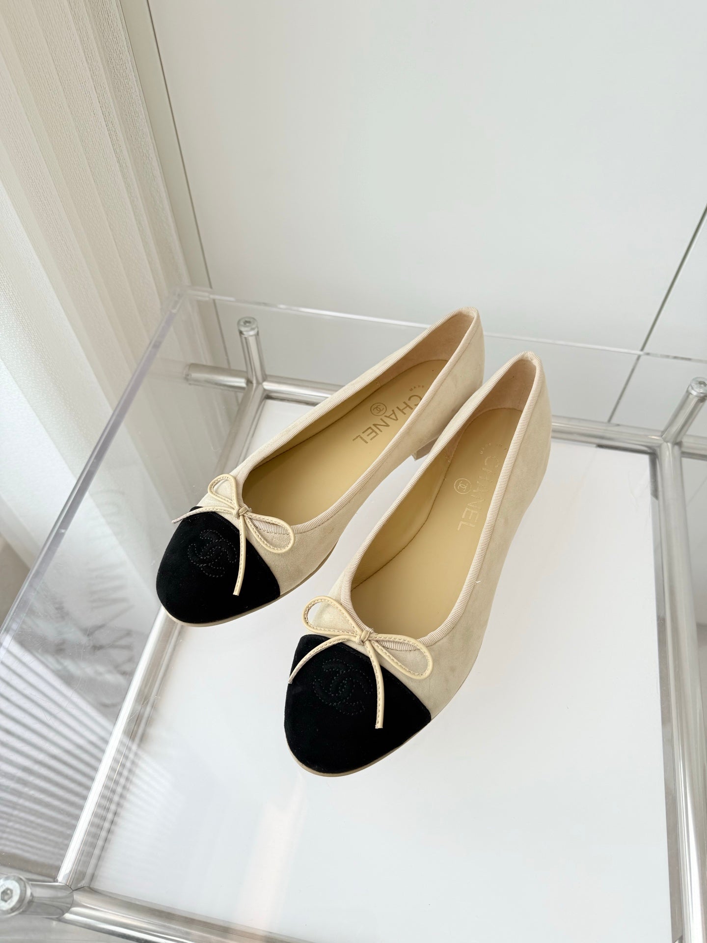 CC Ballet Flat Yellow Pastel Suede 238762
