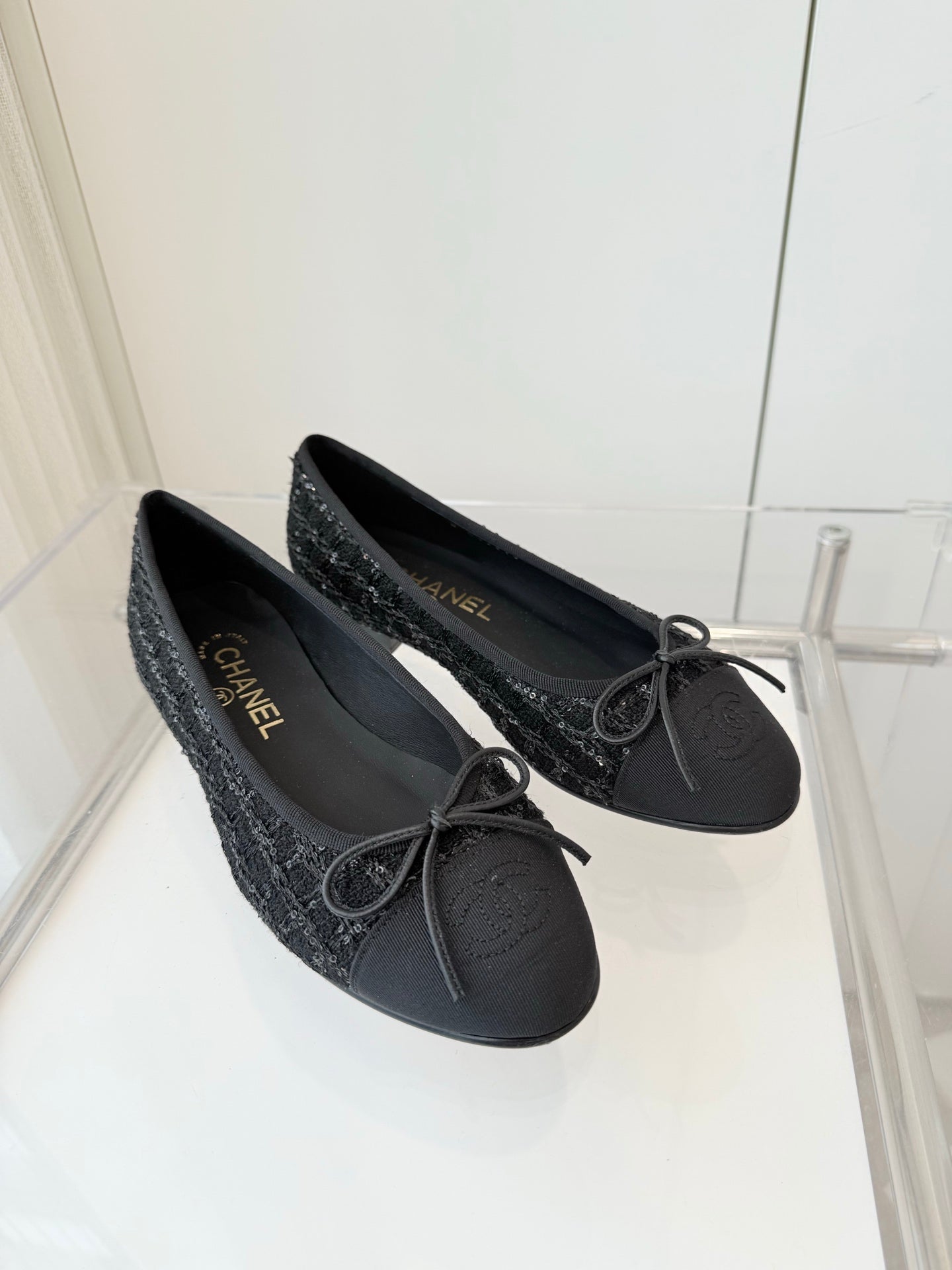 CC Ballet Flat Black Fabric 238779