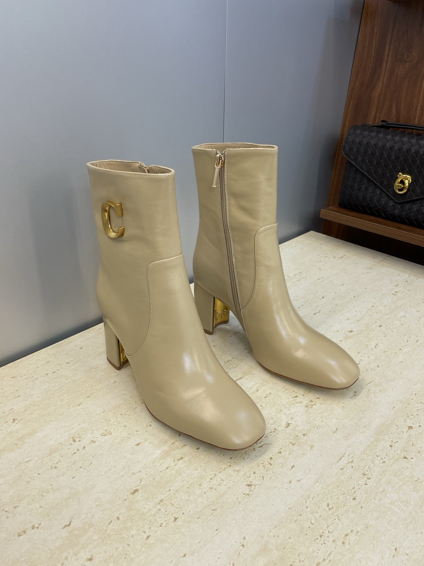 Dior 2025 Boot Beige Gold Cowhide 508546