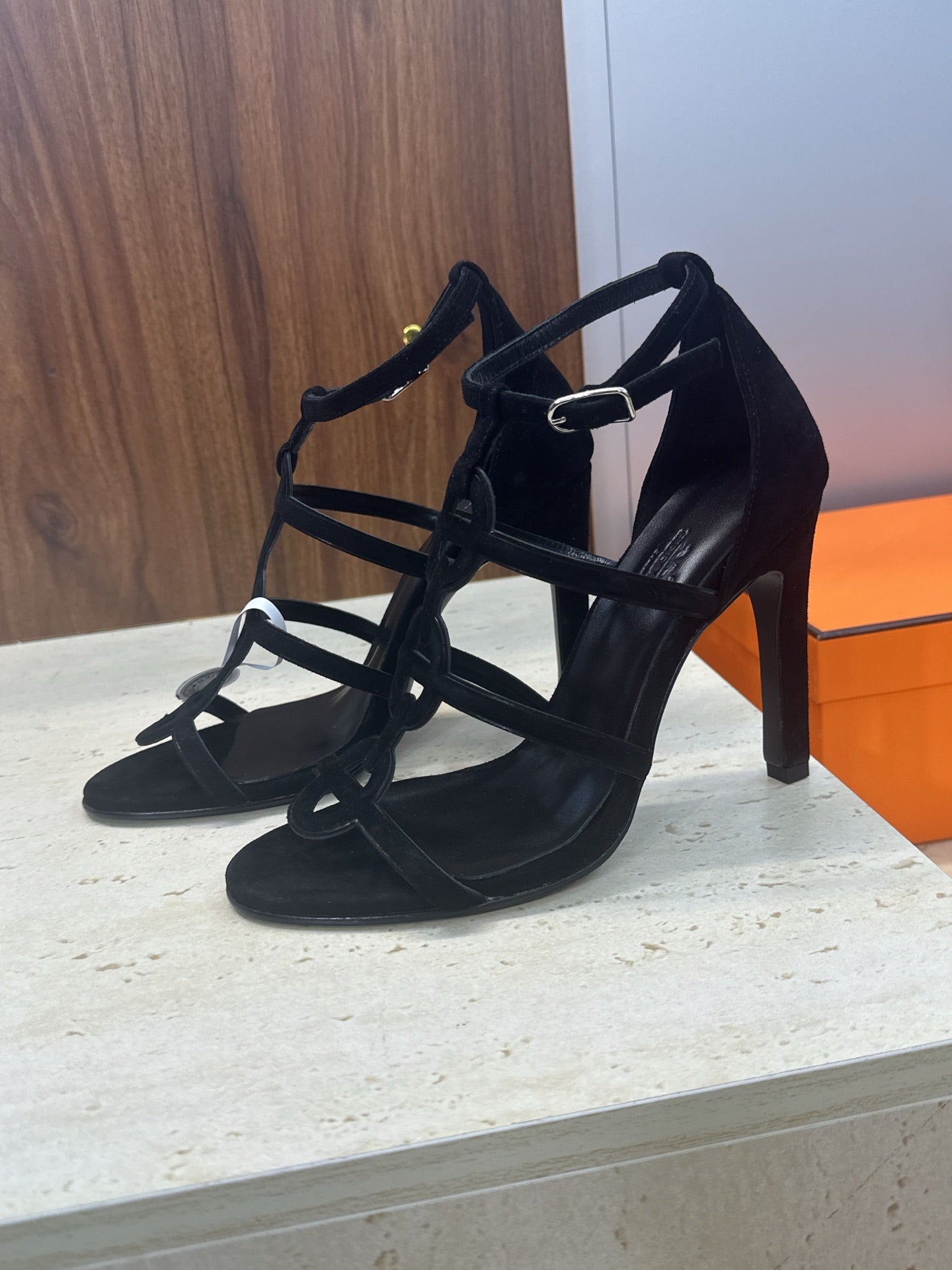 HM 26ss High Heels Sandals 95 Suede