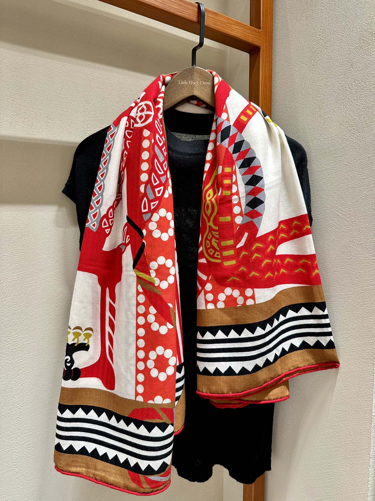 Square Scarf 140 CM Red Colorful Silk
