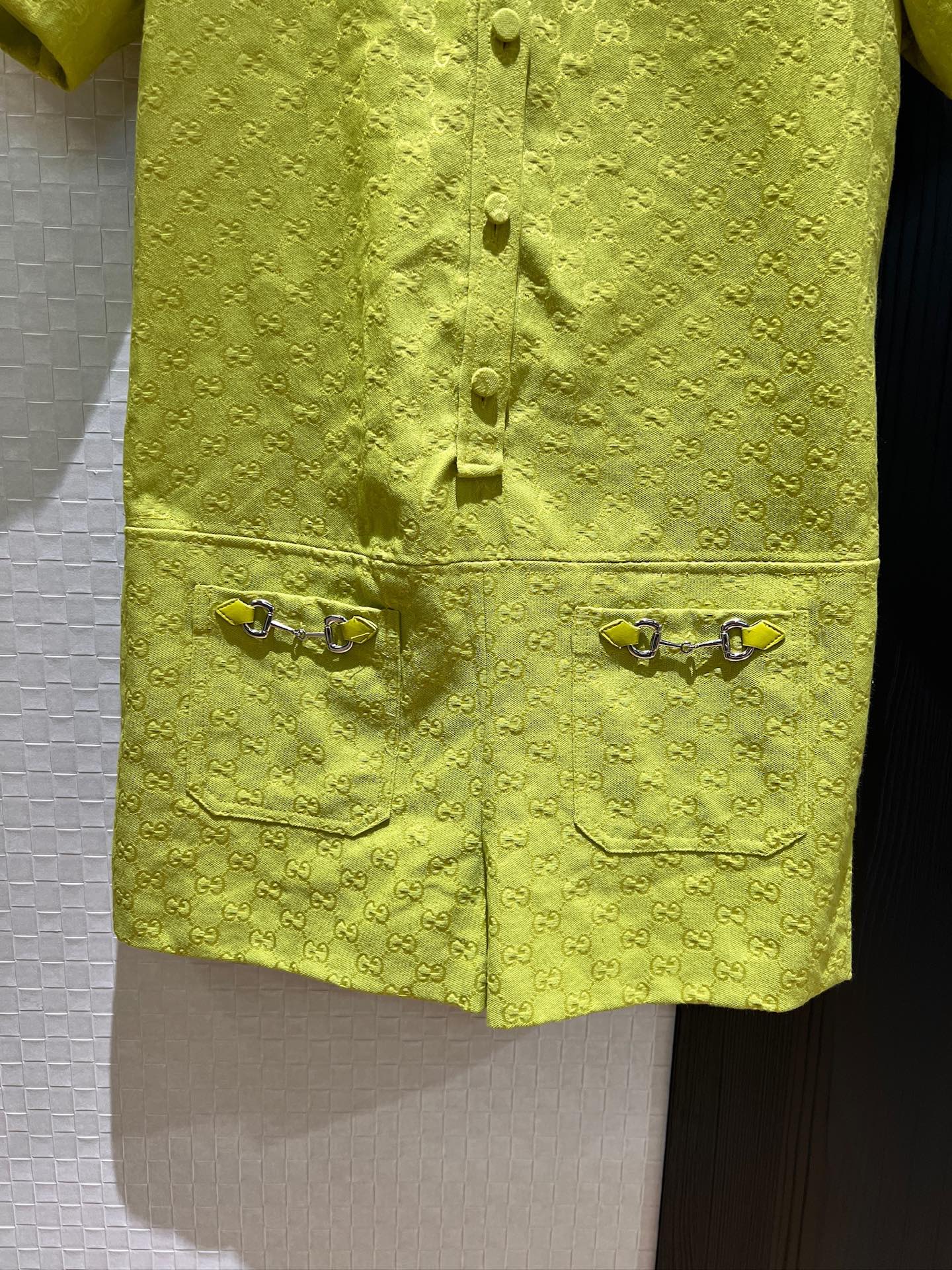 Gucci Jumpsuit Short Avocado Green Polyester Fiber
