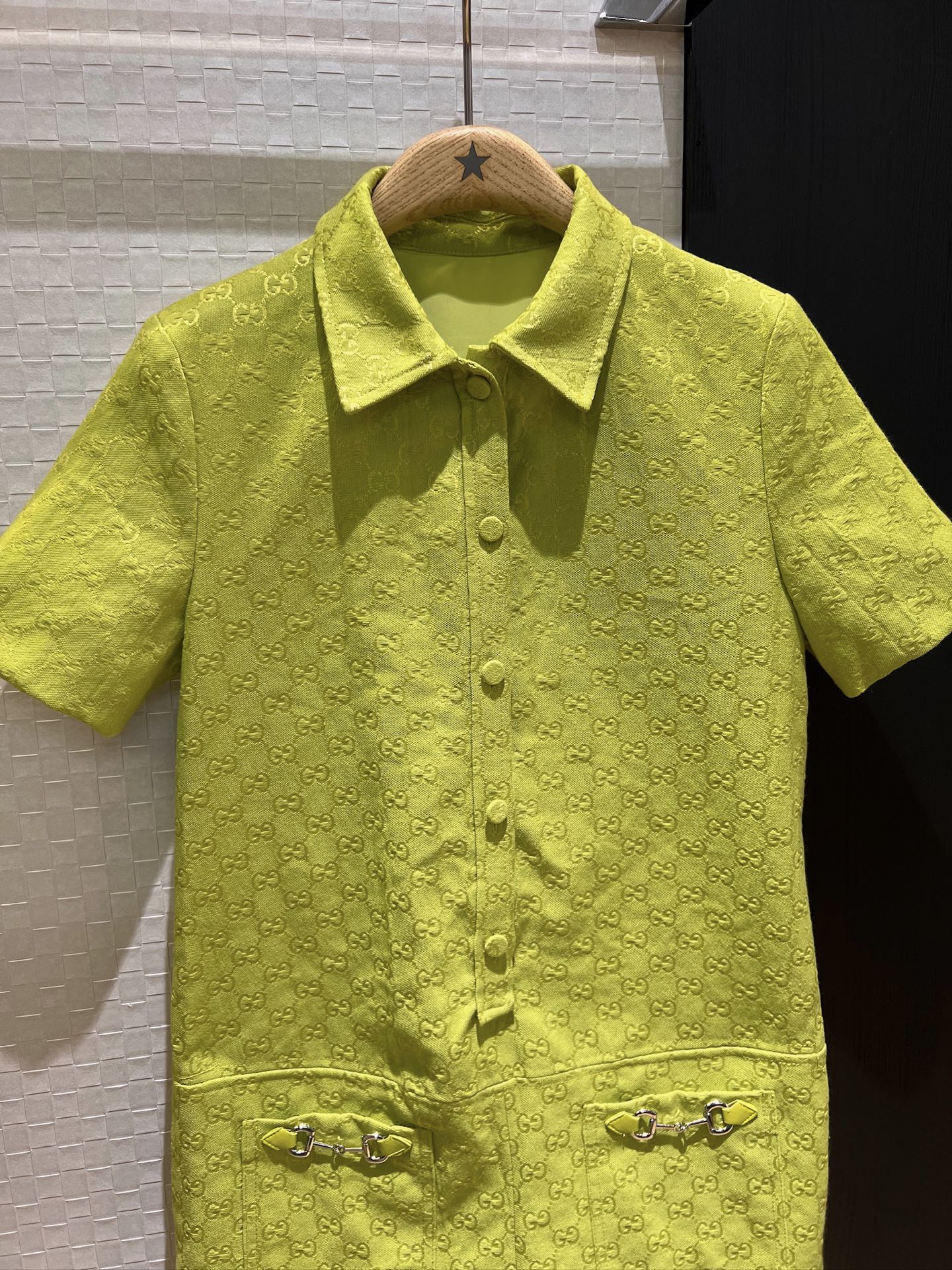 Gucci Jumpsuit Short Avocado Green Polyester Fiber