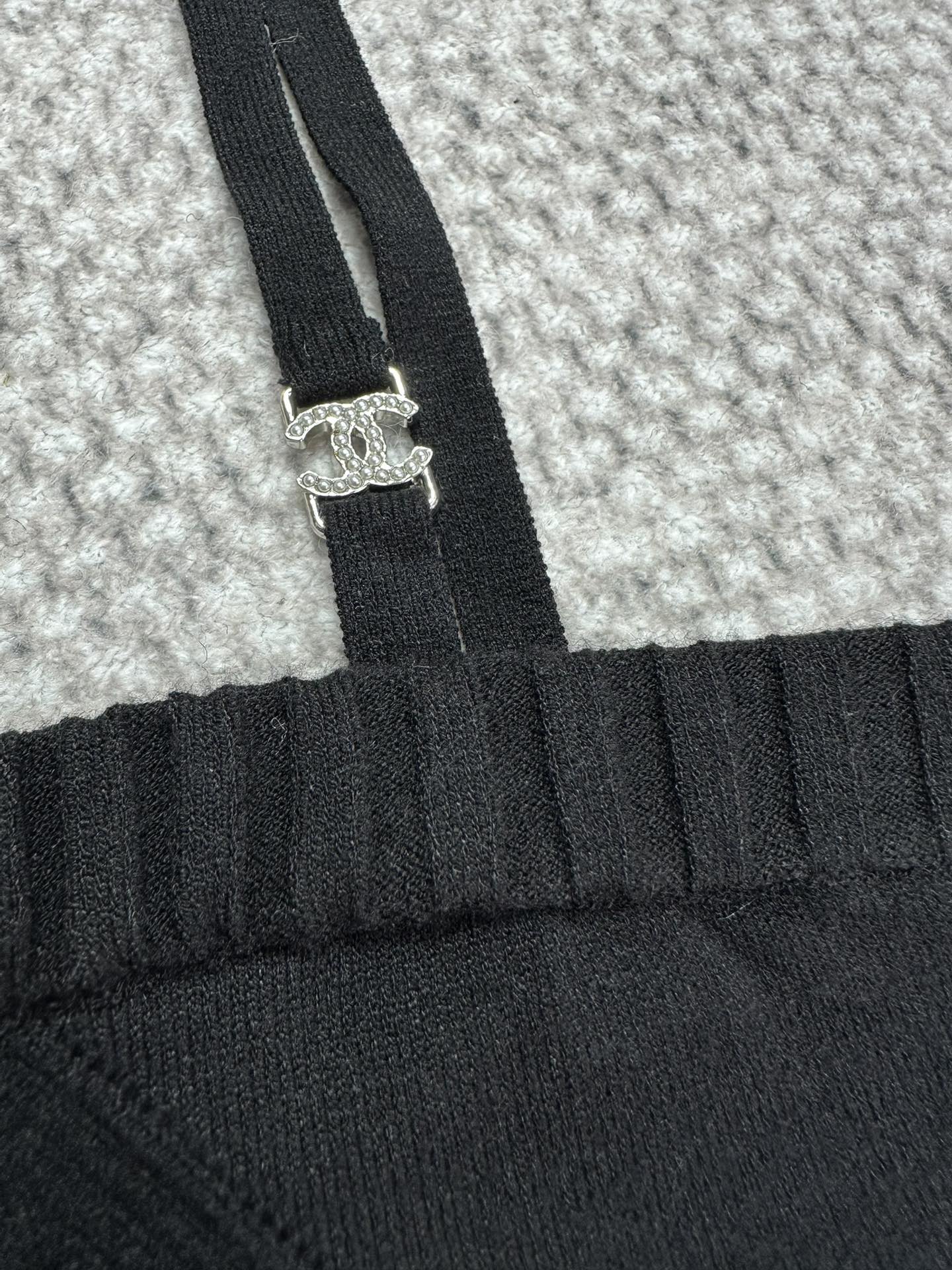 CC Sport Bra Black Wool Viscose
