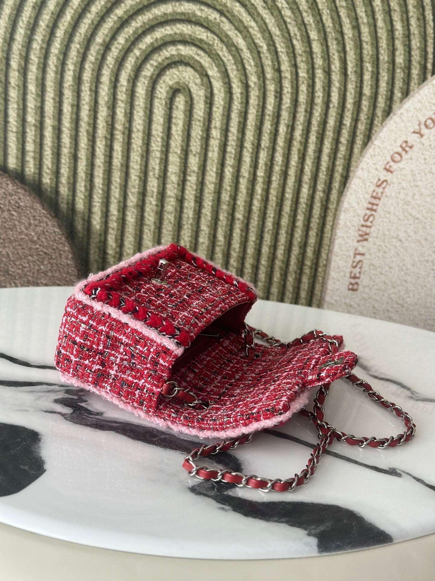 Chanel 2026 Mini Flap Bag Tweed Denim Leather