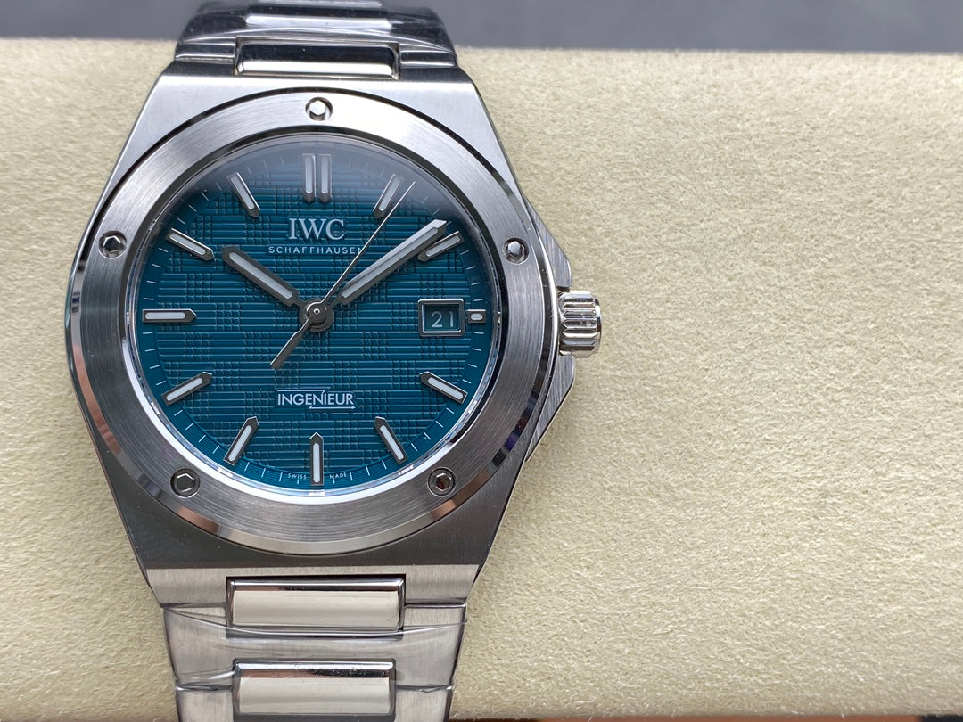 IWC Ingenieur 40mm Aqua Blue Dial Steel Case
