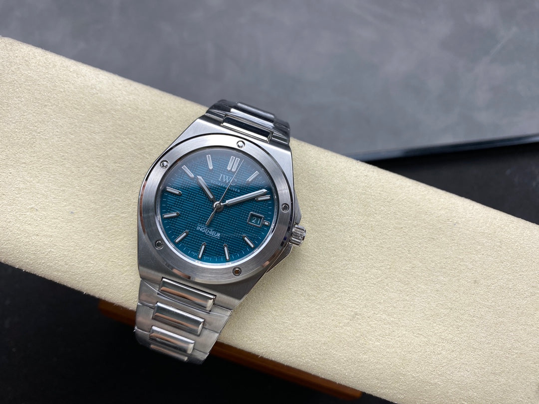 IWC Ingenieur 40mm Aqua Blue Dial Steel Case