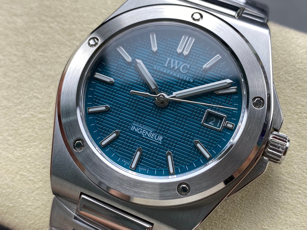 IWC Ingenieur 40mm Aqua Blue Dial Steel Case