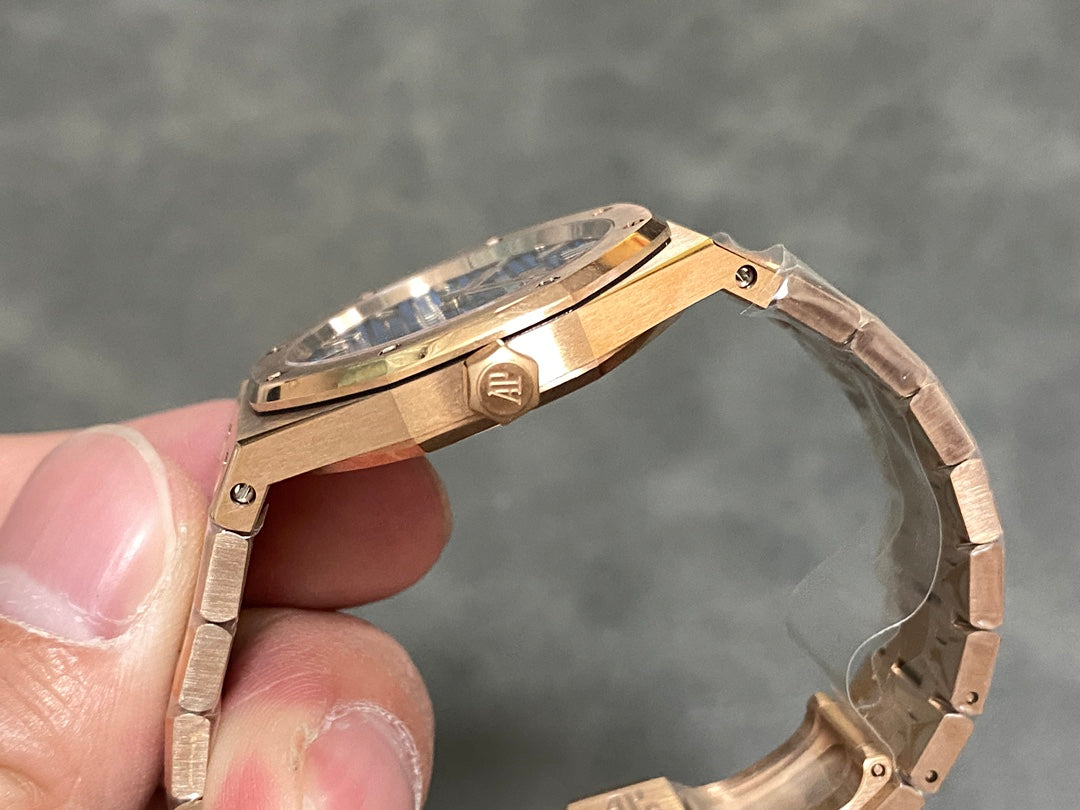 Audemars Piguet Royal Oak Lady 33mm Rose Gold Blue Dial