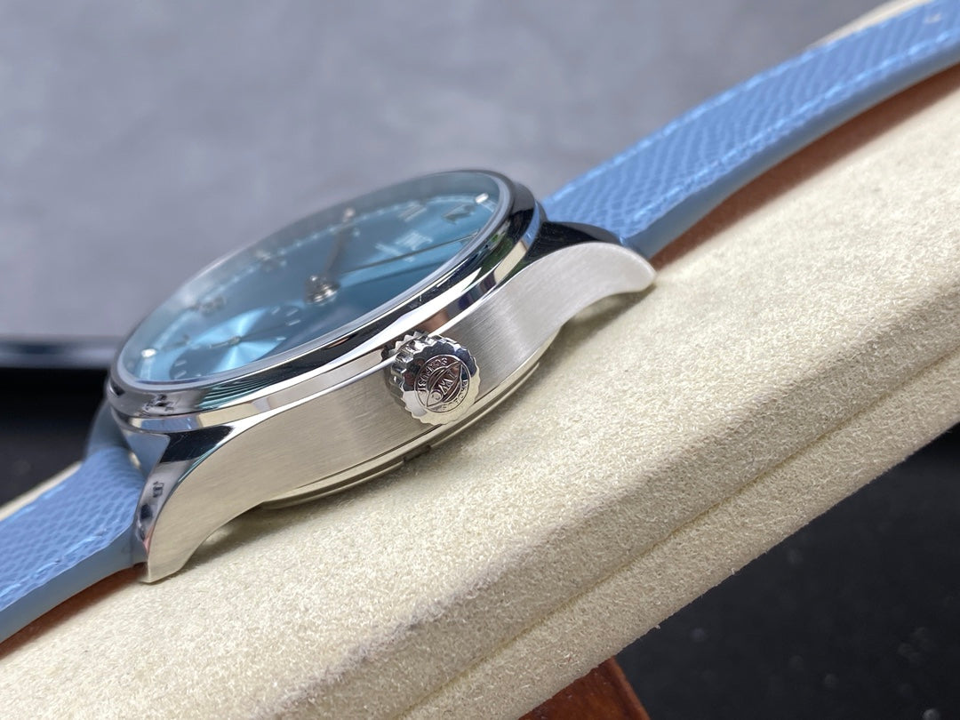 IWC Portuguese 40.4mm Blue Dial Steel Case Leather Strap