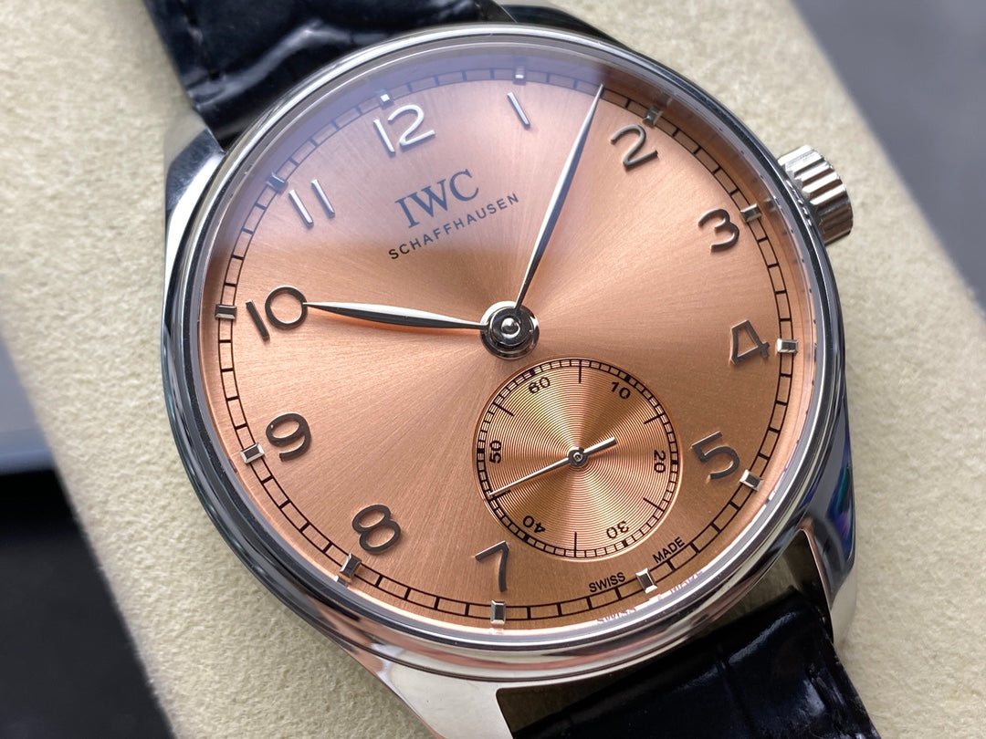IWC Portuguese 40.4mm Opper-colored Dial Steel Case