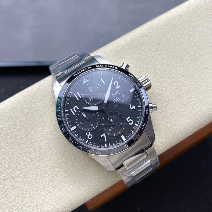 IWC Pilot 41mm Black Dial Steel Case