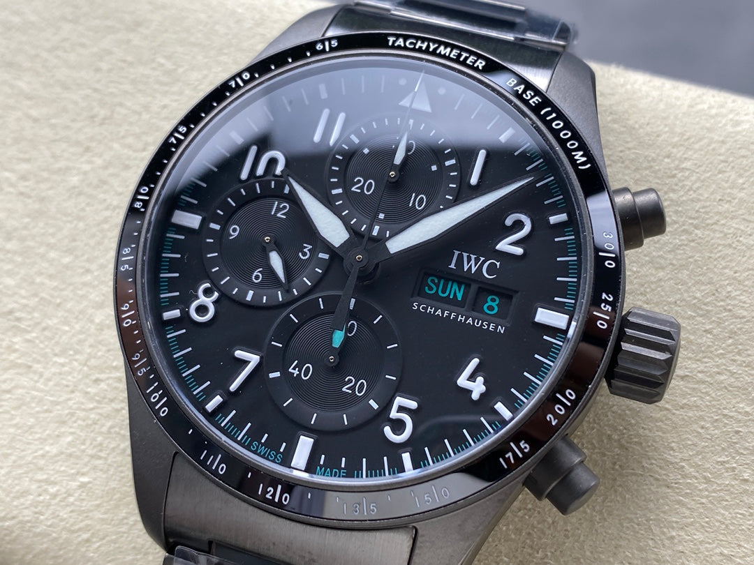 IWC Pilot 41mm Black Dial Black Case