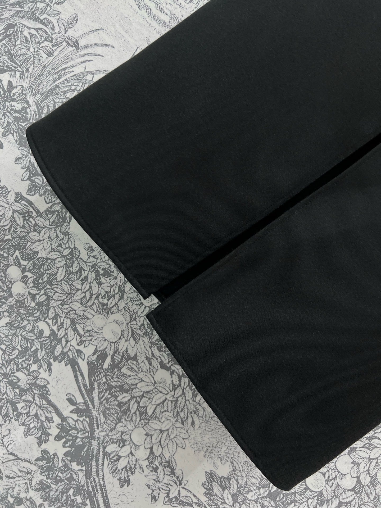 LV 25  Long Skirt Logo Black Polyamide Wool