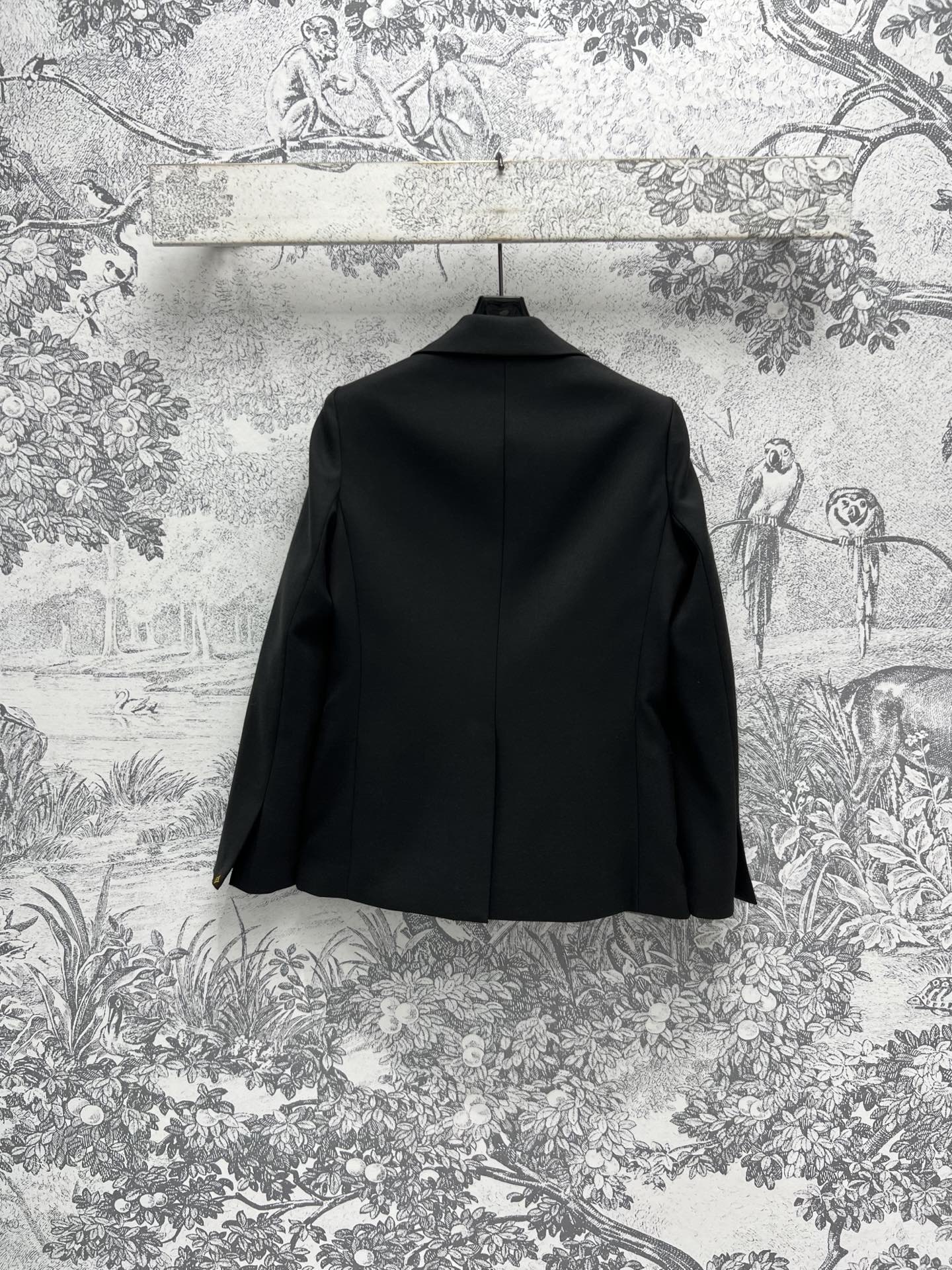 LV 25 Flower Vest Black Polyamide Wool