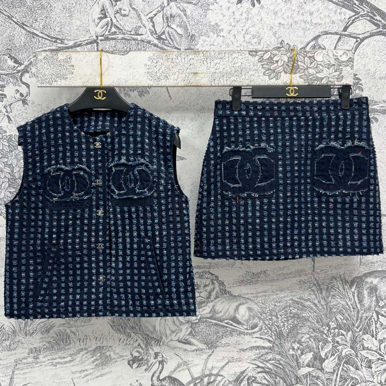 CC 25 Denim Set Blue Cotton