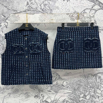CC 25 Denim Set Blue Cotton