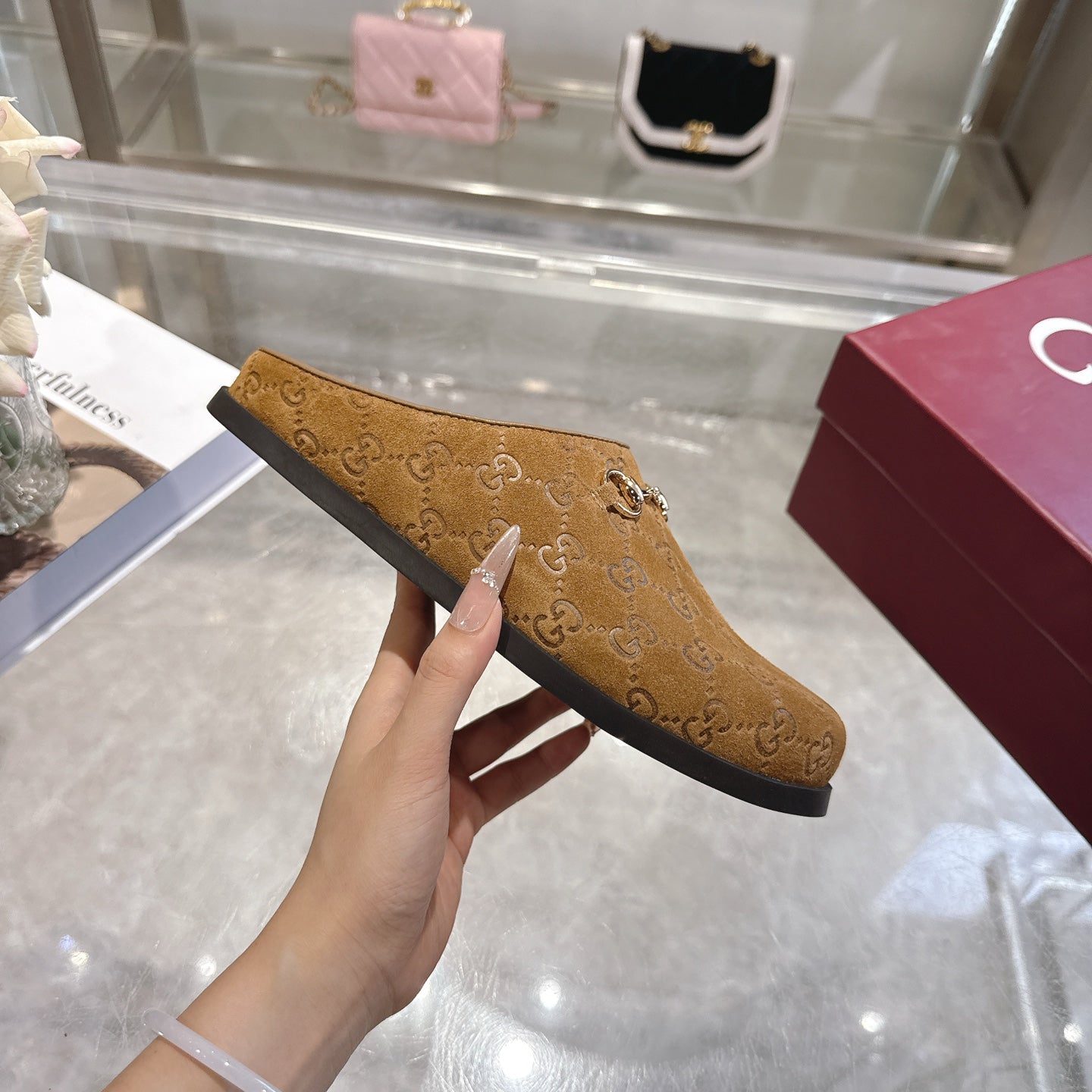 Gucci 2026 Horsebit Mule Camel Brown Suede Cowhide 849784