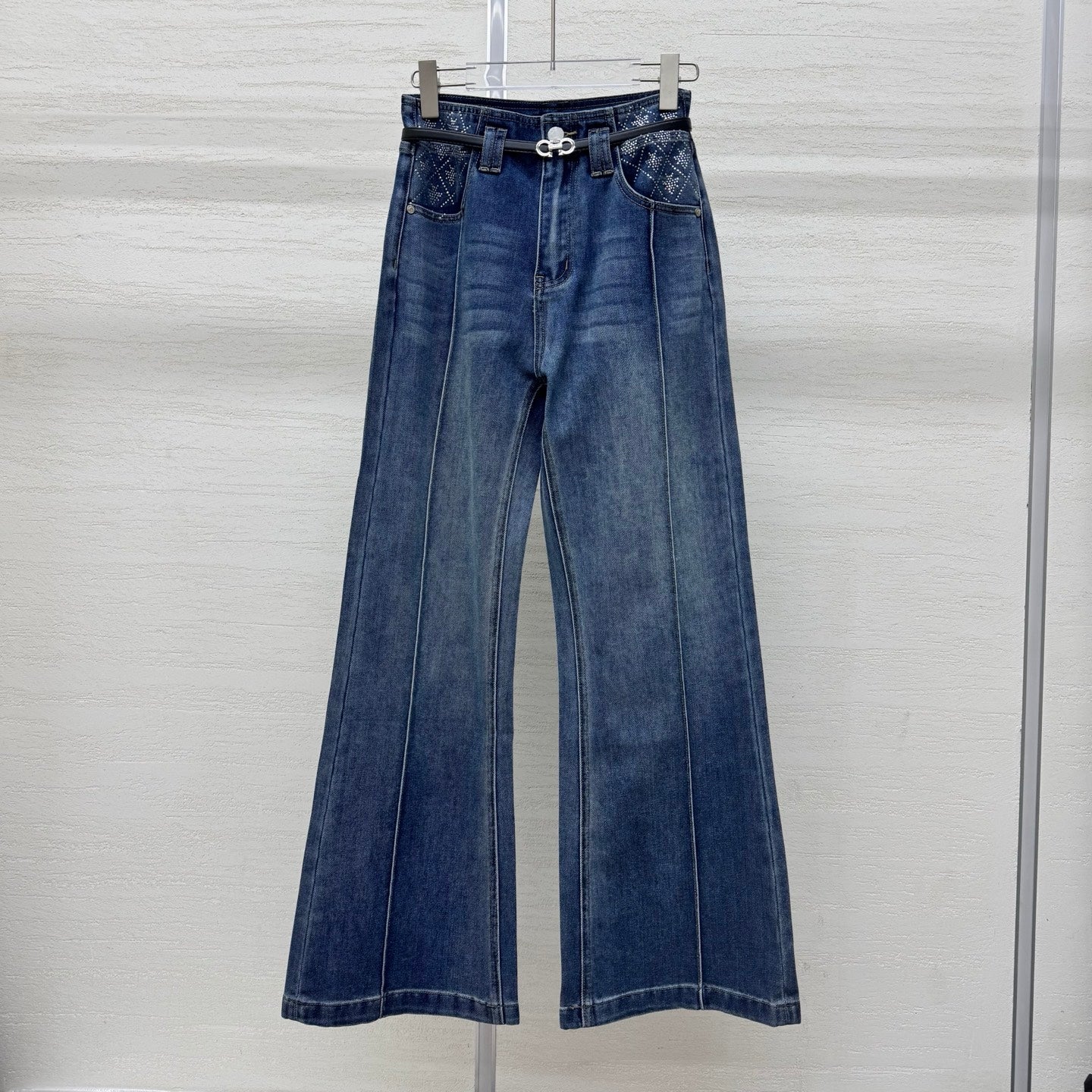 Dior 2026 Belt Buckle Jean Blue Cotton